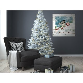 Warm Christmas Wishes -Gallery Wrapped Canvas - yellow, blue, green, red,  black, white - On Sale - Overstock - 24228808