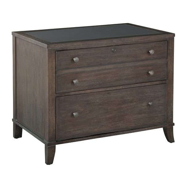 Shop Hekman Furniture Brown Wood 3 Drawer Locking Lateral Filing