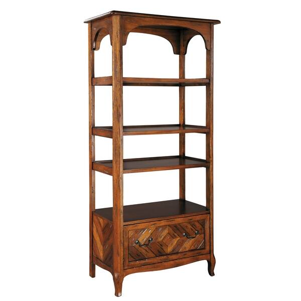 Shop Hekman Furniture Office At Home Brown Wood Open 4 Shelf Bookcase With Lateral Filing Cabinet Overstock 24229388