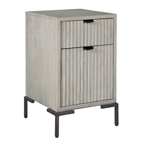 Hekman Furniture Office at Home File, Antique White,Modern Coastal, Narrow, Two Drawer Wood Filing Cabinet