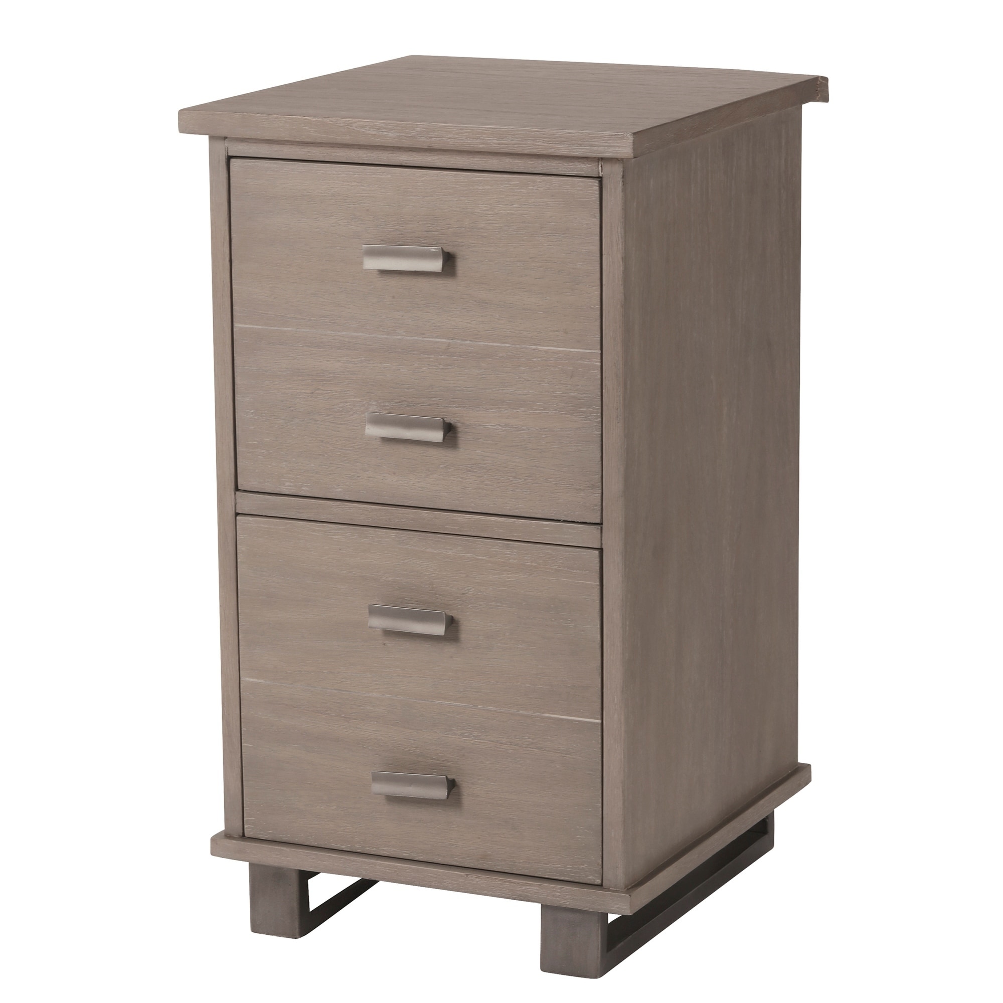 Hekman Furniture Office At Home File Modern Industrial Narrow Two Drawer Gray Brown Wood Filing Cabinet Overstock 24229459