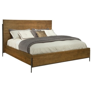 Hekman Furniture Bedford Park Modern Industrial California King Bed Frame with Headboard & Footboard, Cama