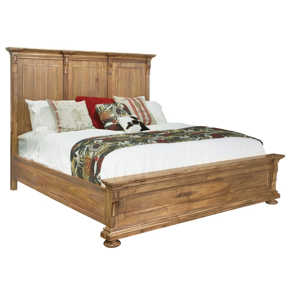 Hekman Furniture Wellington Hall Modern, Elegant, Coastal King Bed Frame with Headboard & Footboard, Cama