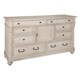 preview thumbnail 1 of 0, Hekman Furniture Homestead Coastal, Beachy, Charming Style, Antique White or Brown Large Bedroom Louvered Dresser