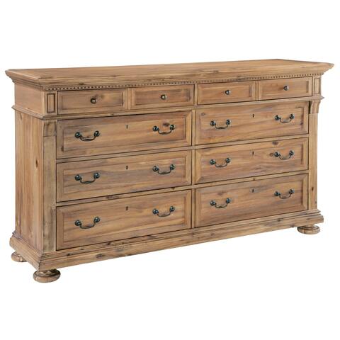Hekman Furniture Wellington Hall Contemporary, Farmhouse, Country, Transitional, Large Natural Wood, Bedroom Dresser