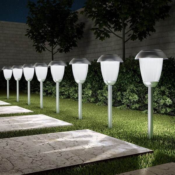 pure garden solar led path lights