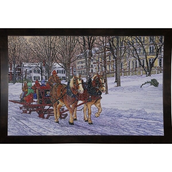 Sleighbells In The Snow-THEWIN9597 Print 14.25"x18" by Thelma Winter