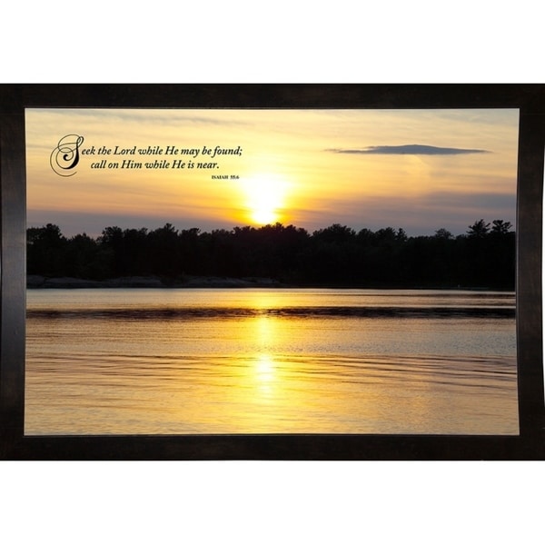 Northern Sunset-WILWAY110685 Framed Print 20"x30" by Willow Way Studios, Inc.