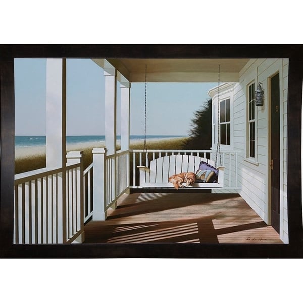 Swing Chair-ZHELU88086 Framed Print 24"x35.25" by Zhen-Huan Lu