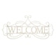 preview thumbnail 2 of 5, Metal Cutout- Welcome Decorative 3D Word Art BY Lavish Home