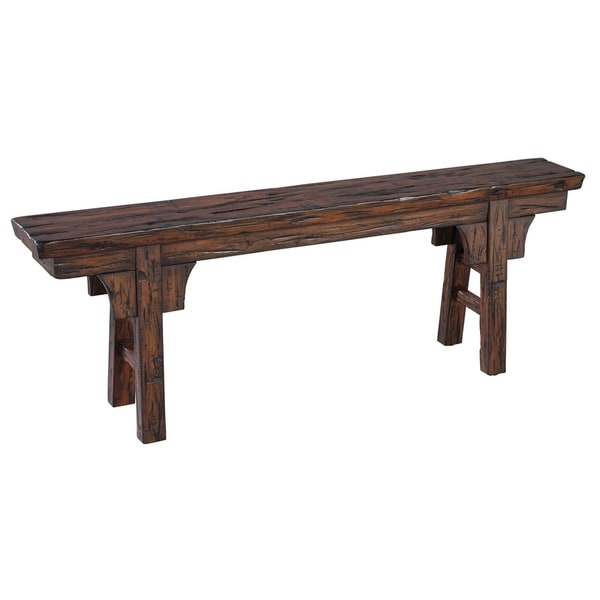 Shop Hekman Furniture Peasant Rustic Old World Solid Wood Entryway Kitchen Indoor Bench Free