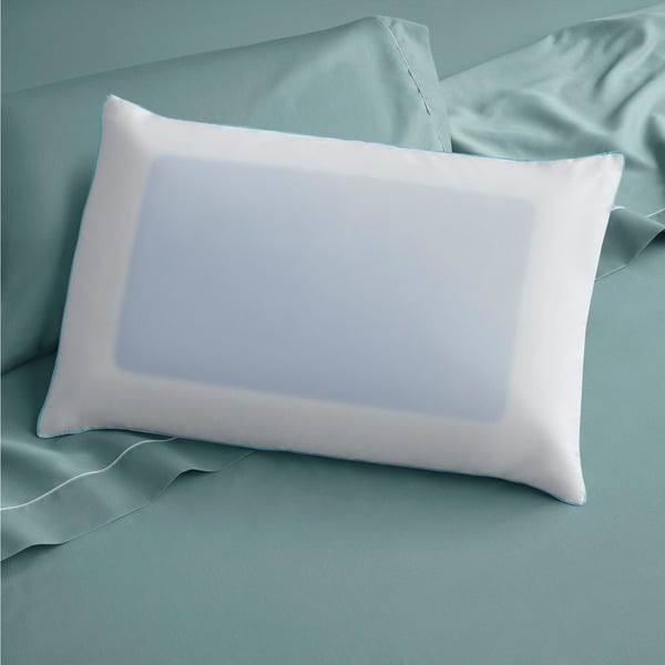 Cloud dual outlet cooling pillow