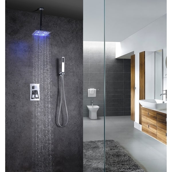 Shop Sumerian Chrome Led Ceiling Soft Rain Shower Head Free