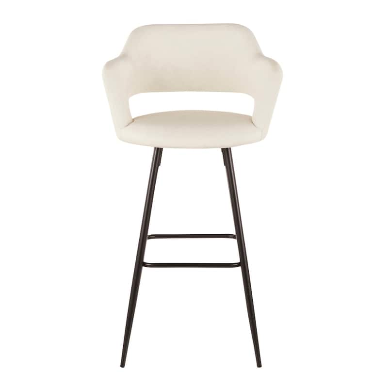 Carson Carrington Vallen Faux Leather Bar Stools (Set of 2) - N/A - Cream