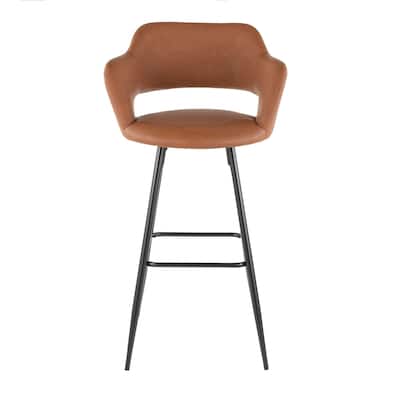 Carson Carrington Vallen Faux Leather Bar Stools (Set of 2) - N/A