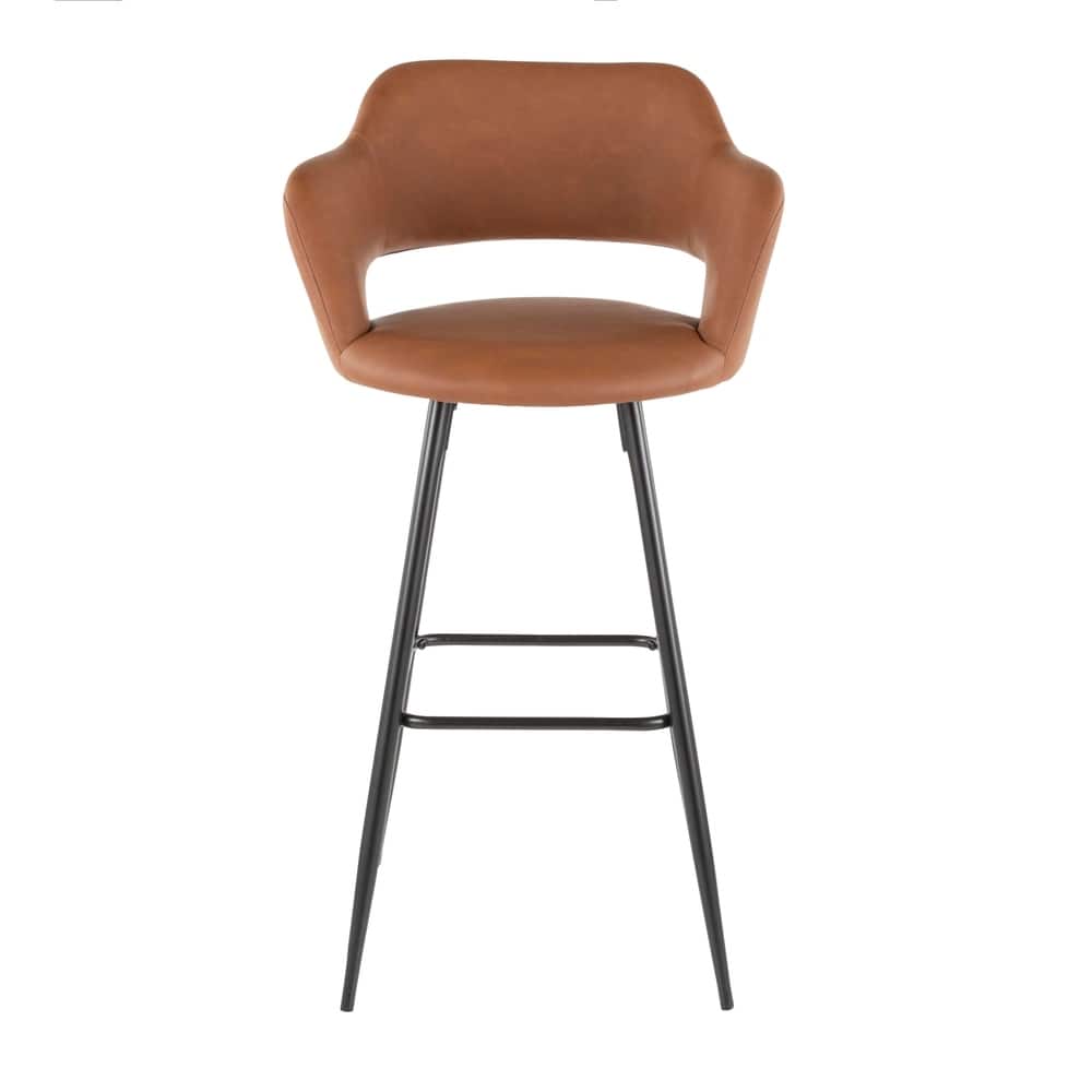 Carson Carrington Vallen Faux Leather Bar Stools (Set of 2)