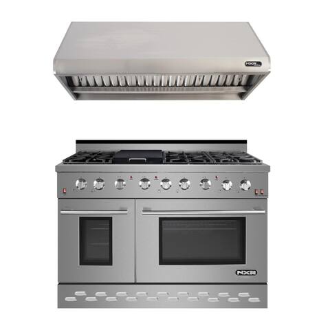 NXR 48" Stainless Steel Professional Style Gas Range with 7.2 Cu. Ft. Convection Oven SC4811RH