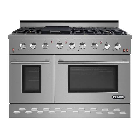 NXR SC 48" Stainless Steel Gas Range, 6 Burner with Convection Oven SC4811