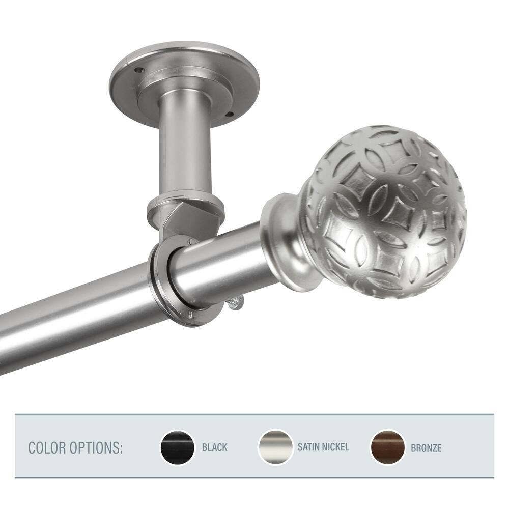 InStyleDesign Odette 1 inch Diameter Ceiling Curtain Rod/ Room Divider