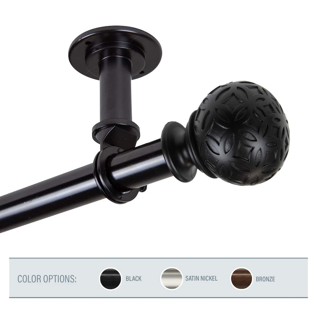 InStyleDesign Odette 1 inch Diameter Ceiling Curtain Rod/ Room Divider