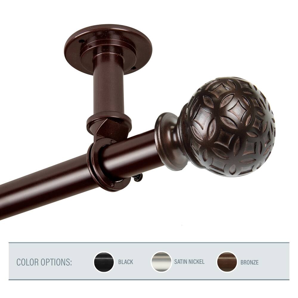 InStyleDesign Odette 1 inch Diameter Ceiling Curtain Rod/ Room Divider