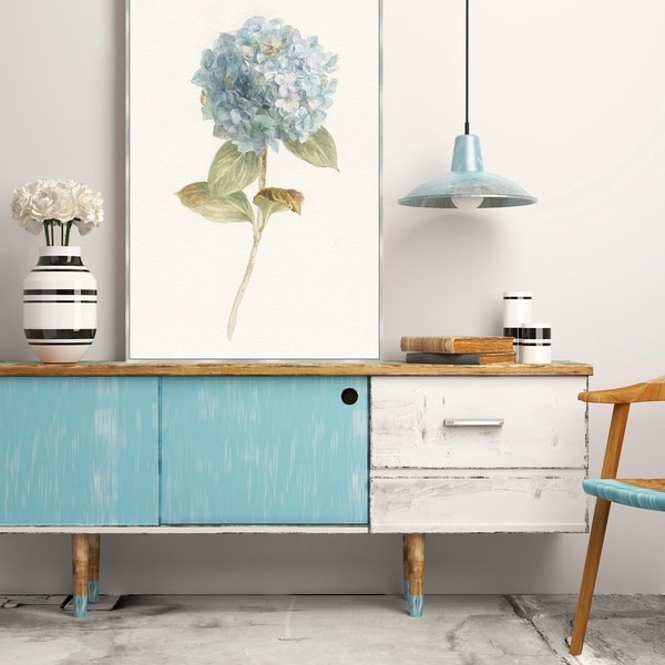 Garden Hydrangea Framed Canvas Wall Art - Bed Bath & Beyond - 24238736