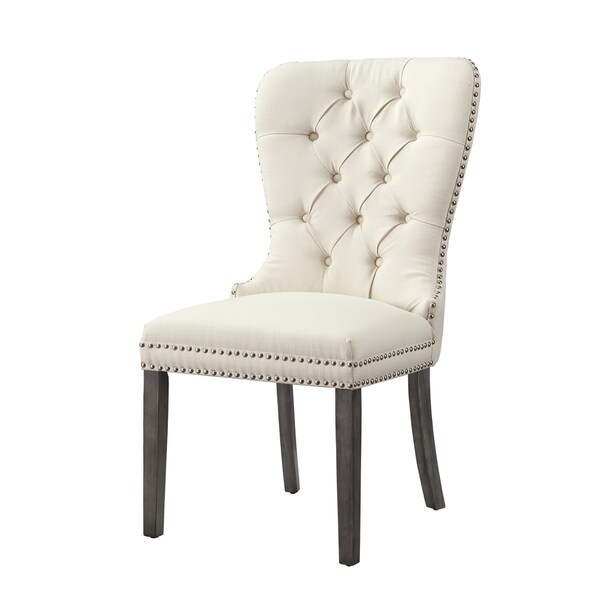 ivory velvet dining chairs