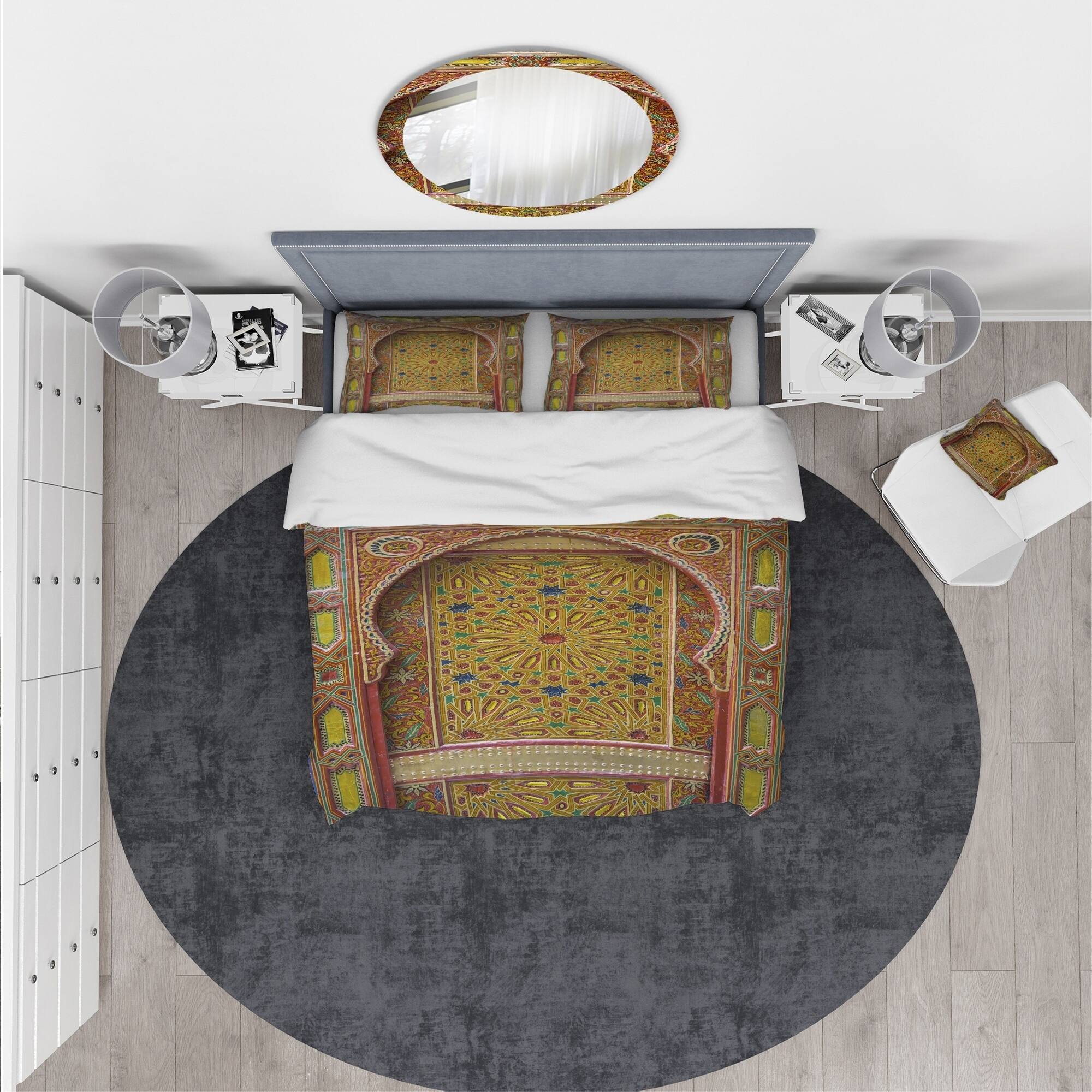 Designart 'Moroccan Entrance Door in Fez' Vintage Bedding Set Duvet