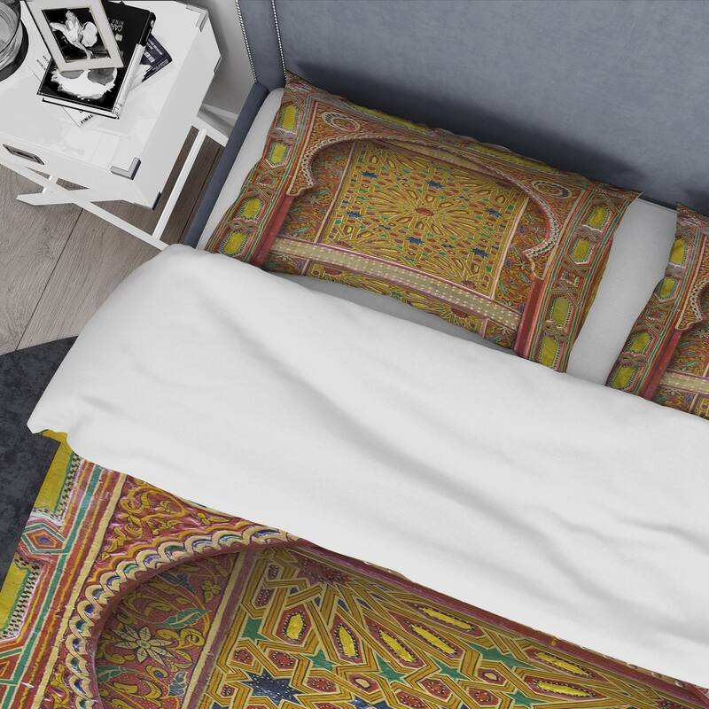Designart 'Moroccan Entrance Door in Fez' Vintage Bedding Set Duvet