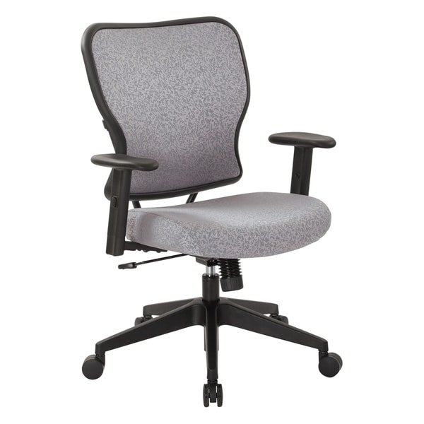 Deluxe 2 to 1 Mechanical Height Adjustable Arms Chair in Steel Fabric