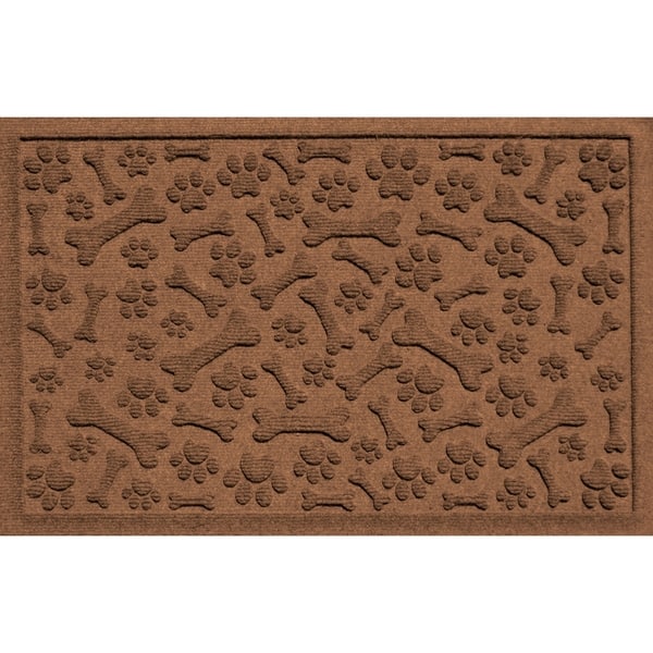 Mohawk Home Waffle Grid Impression Doormat, Brown, 2x3 ft