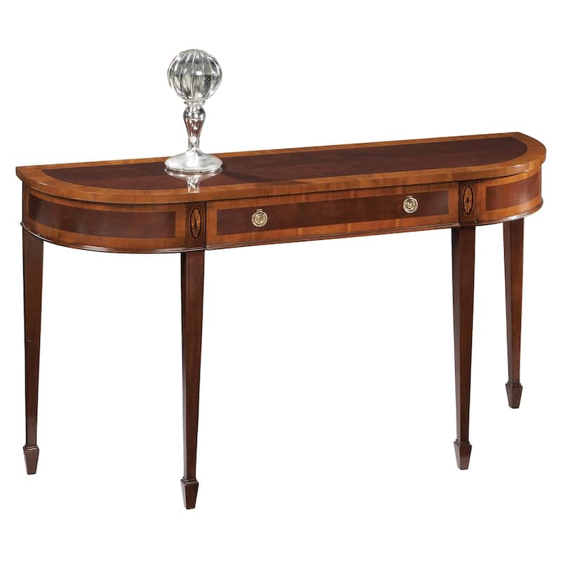 Hekman Furniture Copley Place Brown Mahogany Wood Sofa Table