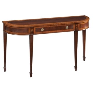 Hekman Furniture Copley Place Brown Mahogany Wood Sofa Table