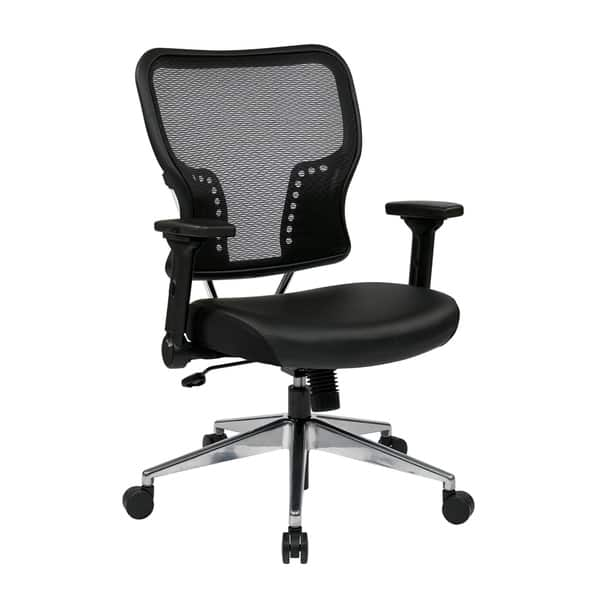 Space Seating Dark Air Grid Seat and Back Executive Chair