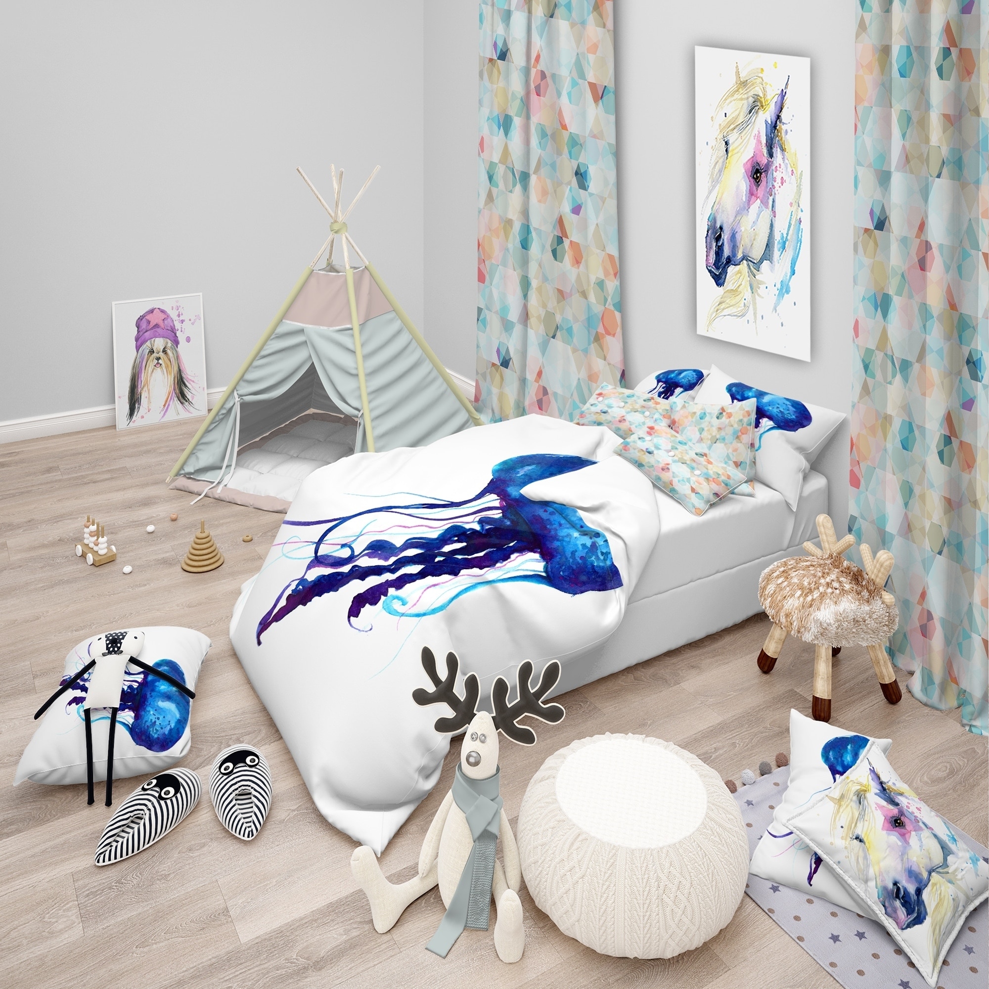 Kids coastal hot sale bedding