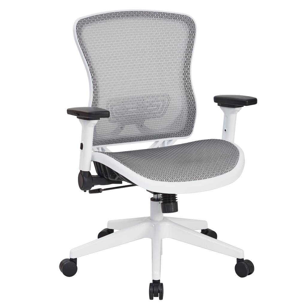 White Breathable Mesh Office Chair