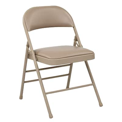 Folding Chair with Vinyl Seat and Back