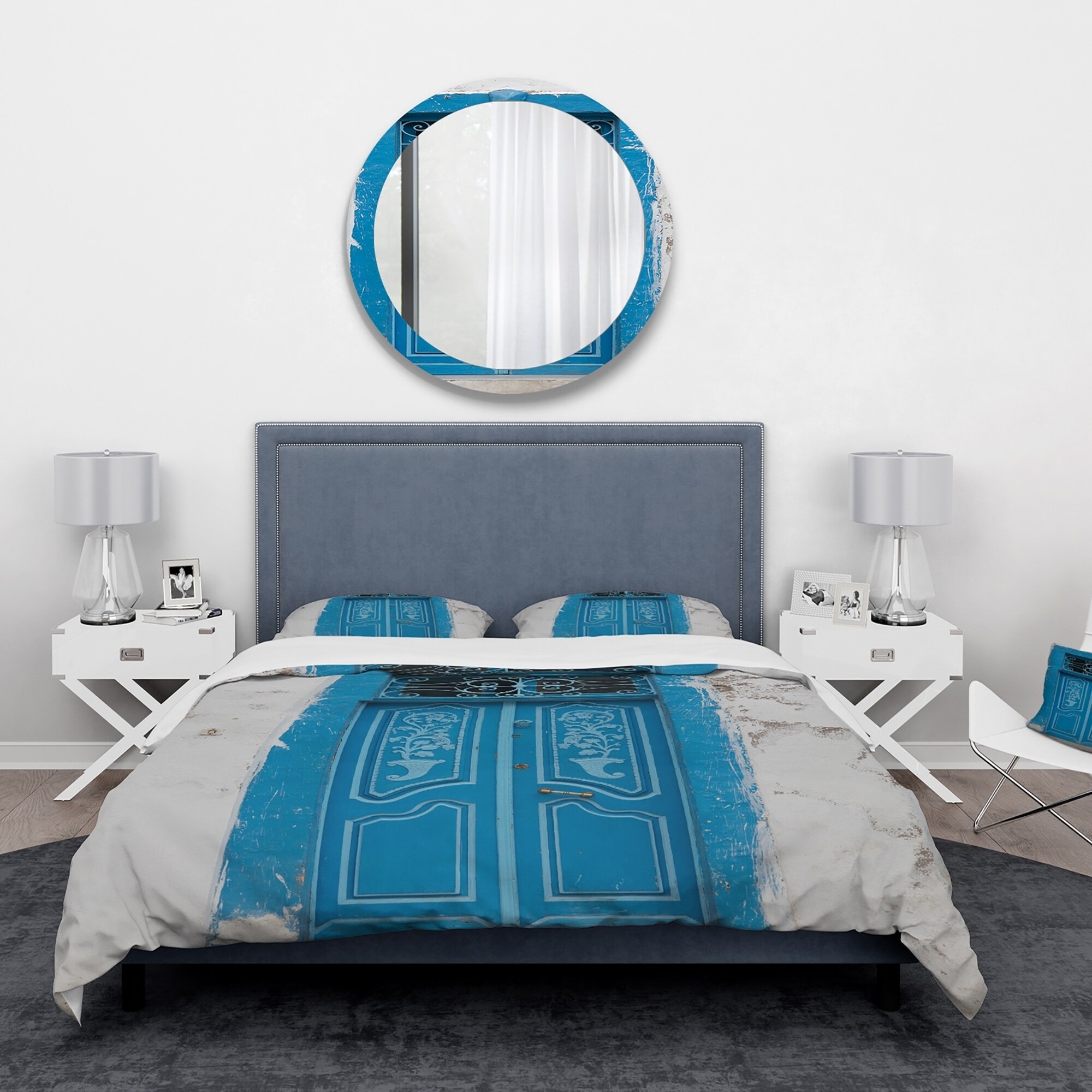 Designart 'Vintage Door in Tunesia' Vintage Bedding Set --image