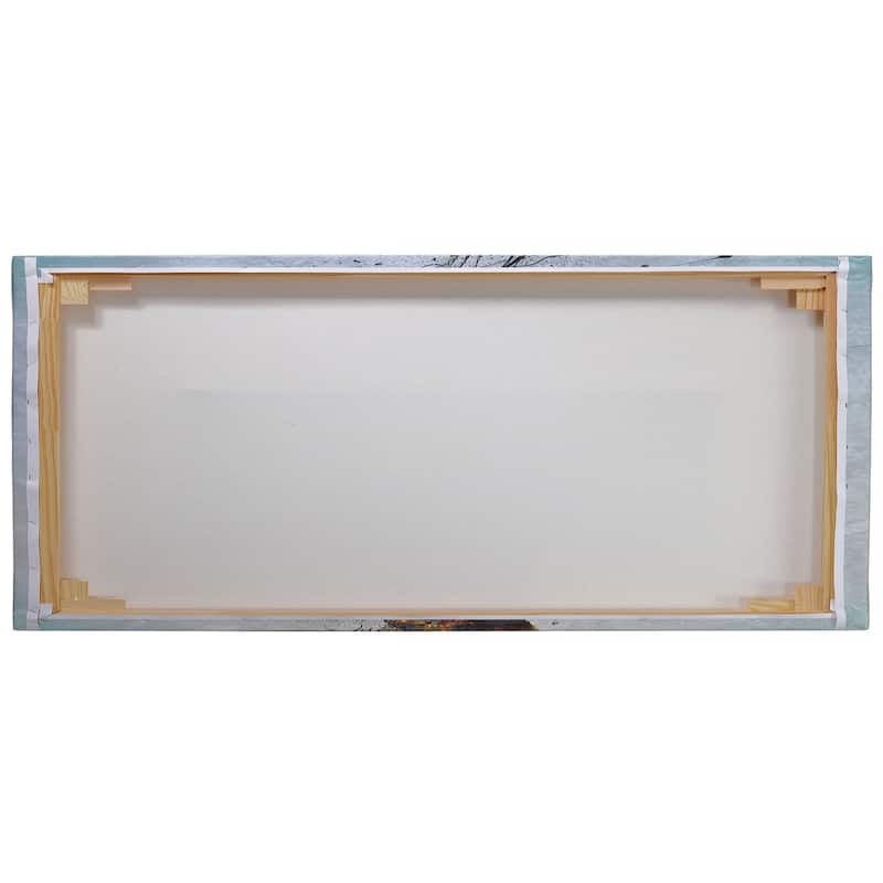 Epic Graffiti "Painted Desert Landscape" by Silvia Vassileva, Giclee Canvas Wall Art, 12"x24"