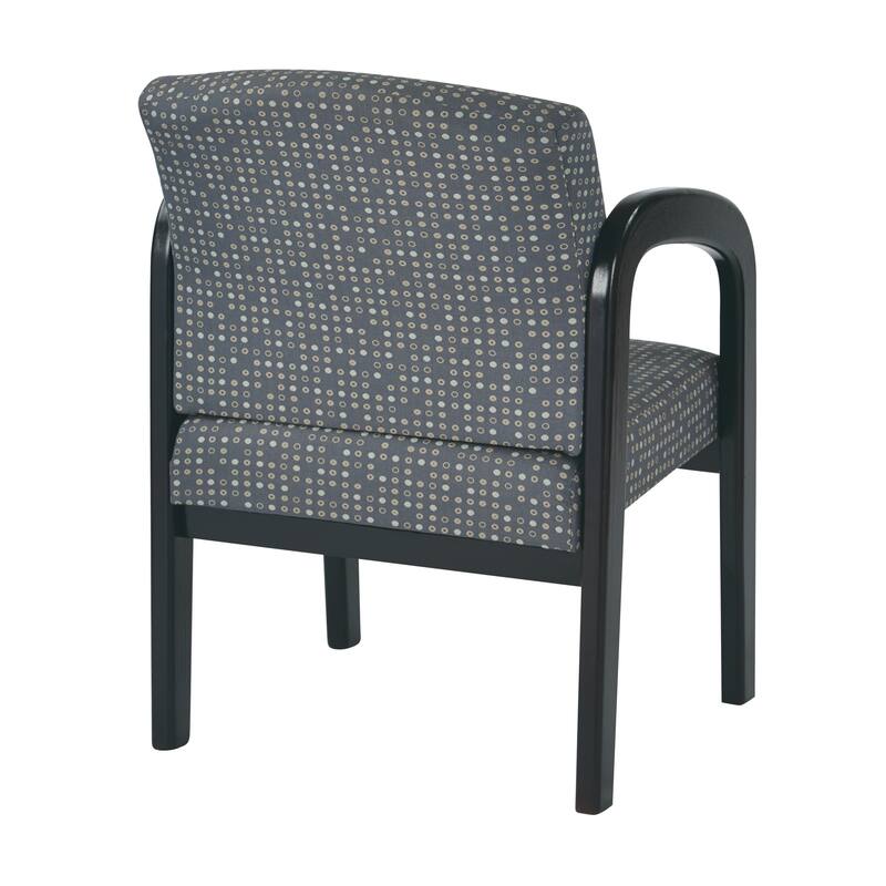 Espresso Finish Wood Visitor Chair