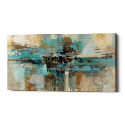 Epic Graffiti "Morning Fjord" by Silvia Vassileva, Giclee Canvas Wall Art, 12"x24"