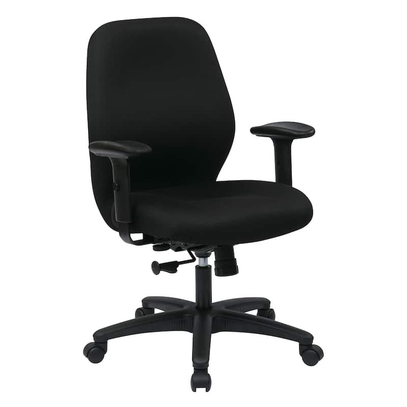 Mid-Back 2-to-1 synchro Tilt Chair with 2 -Way Adjustable Soft padded Arms