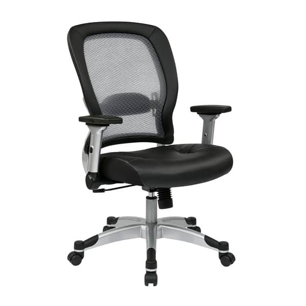 Space Seating Dark Air Grid Seat and Back Executive Chair