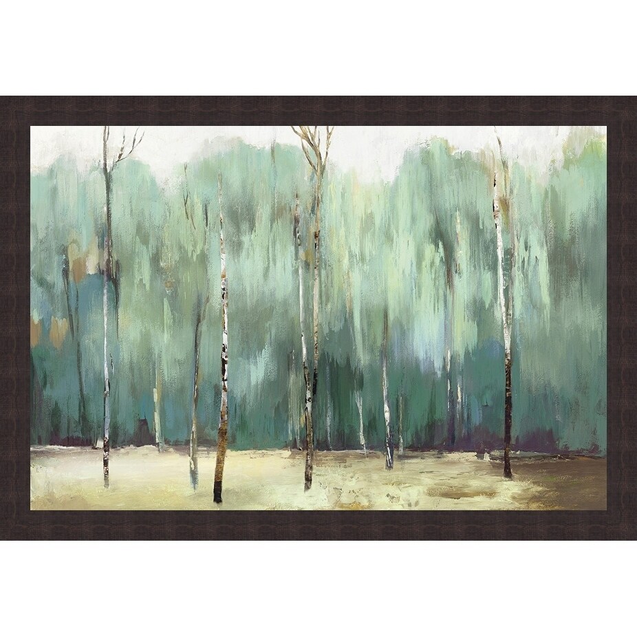 Shop Teal Forest Framed Canvas Wall Art On Sale Overstock 24240115