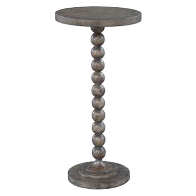 Hekman Furniture Lincoln Park Contemporary Modern, Glam, and Chic, Occasional Beaded Post Chairside Table, Mesa Pequeña
