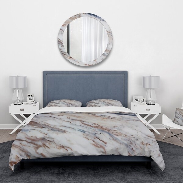 Designart 'Pattern and texture of a surface of stone' Stone Bedding Set ...