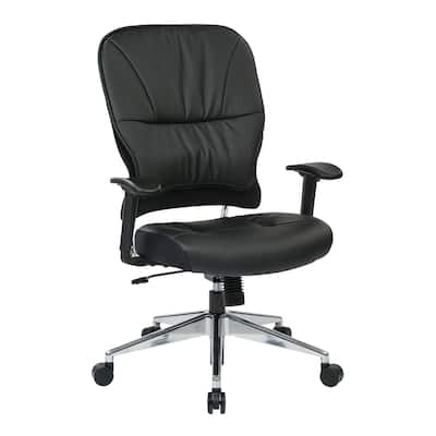 Black Bonded Leather Office Chair