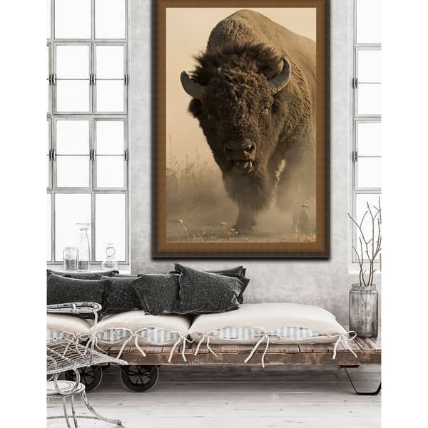 American Buffalo Framed Canvas Wall Art - On Sale - Bed Bath & Beyond -  24240611