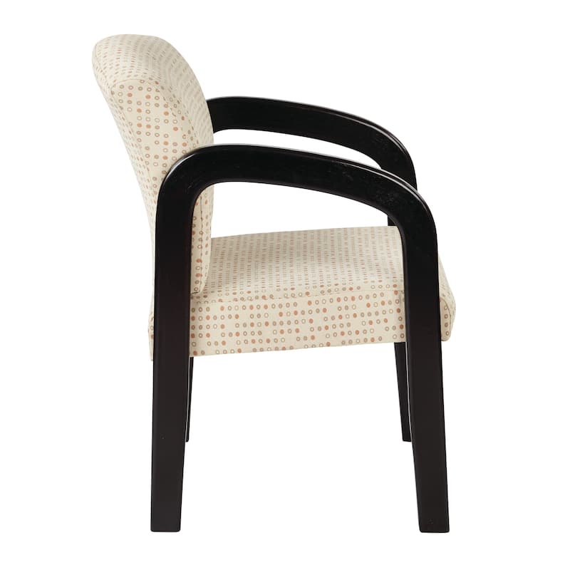 Espresso Finish Wood Visitor Chair