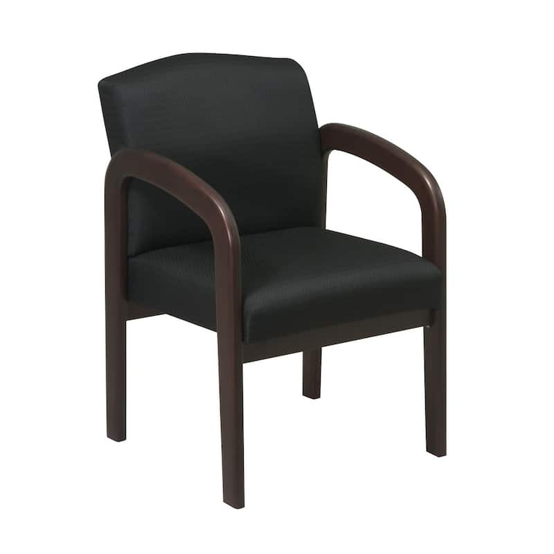 Espresso Finish Wood Visitor Chair